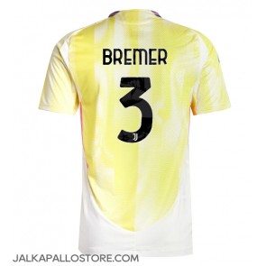 Juventus Gleison Bremer #3 Vieraspaita 2024-25 Lyhythihainen